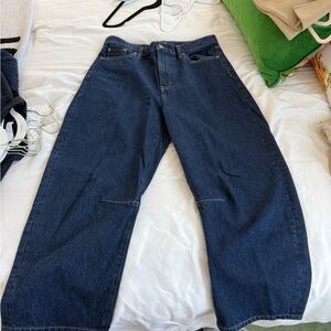 Banana Republic Dark Wash Barrel Jeans